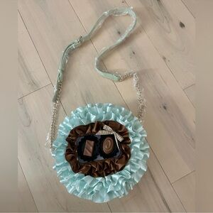 Box Of Chocolates Ruffled Crossbody Purse *Handmade NWOT